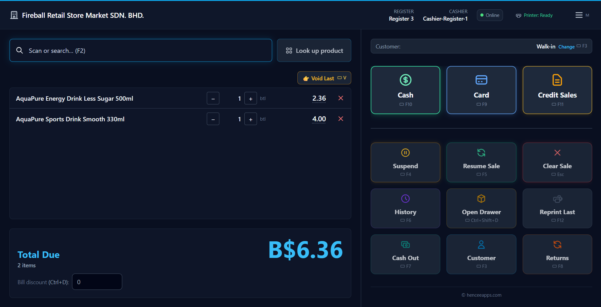 Hencee POS Application